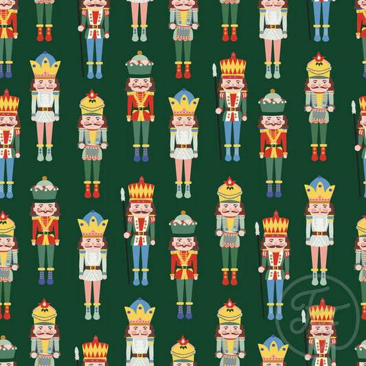 Family Fabrics | Toy Soldier Evergreen 106-301 | (by the full yard)