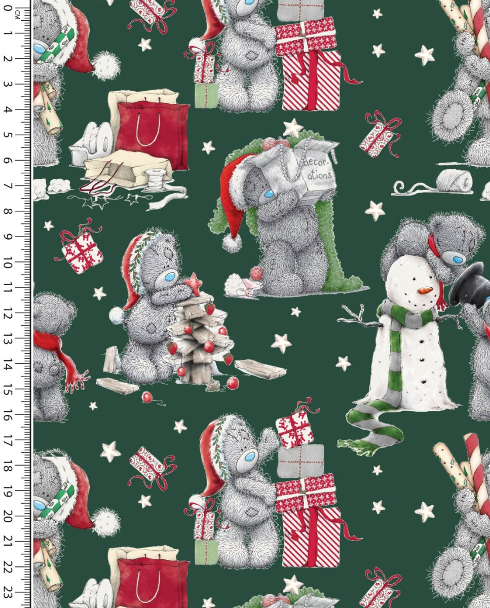 Jersey Digital Christmas Bears : 5884 : 827 : Army Green