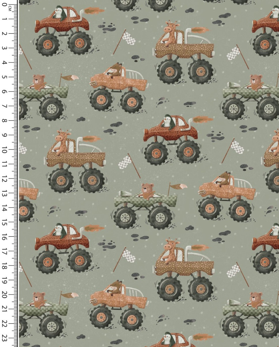 Jersey Digital Monstertruck Animals : 5885 : 1021 : Army Green