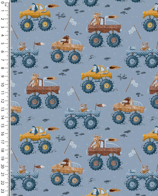 Jersey Digital Monstertruck Animals : 5885 : 1101 : Light Jeans