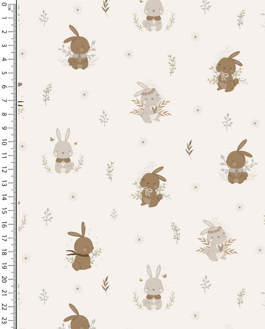 Jersey Digital Little Bunny : 5888 : 151 : Ecru