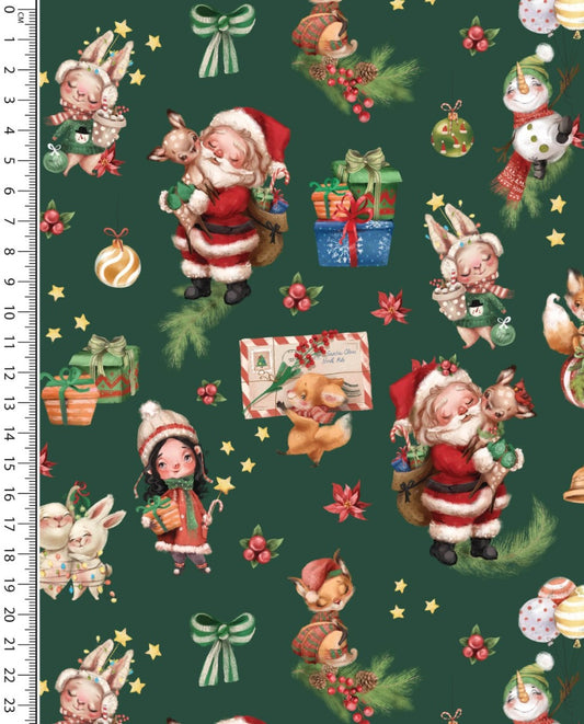 Jersey Digital Christmas Animals : 5890 : 827 : Army Green