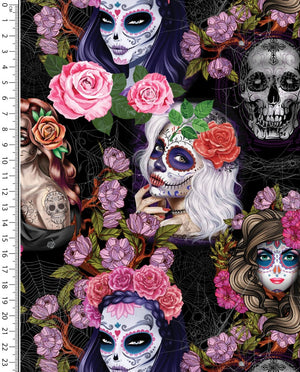 Jersey Digital Skulls : 5891 : 17 : Fuchsia