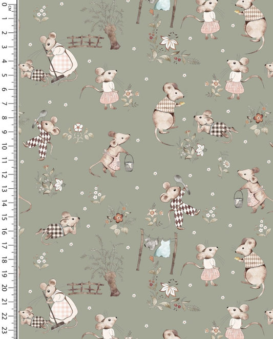 Jersey Digital Little Mouse Family : 5896 : 2322 : Green