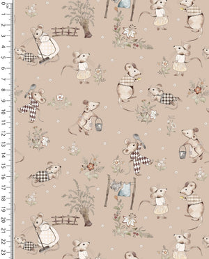 Jersey Digital Little Mouse Family : 5896 : 2352 : Beige