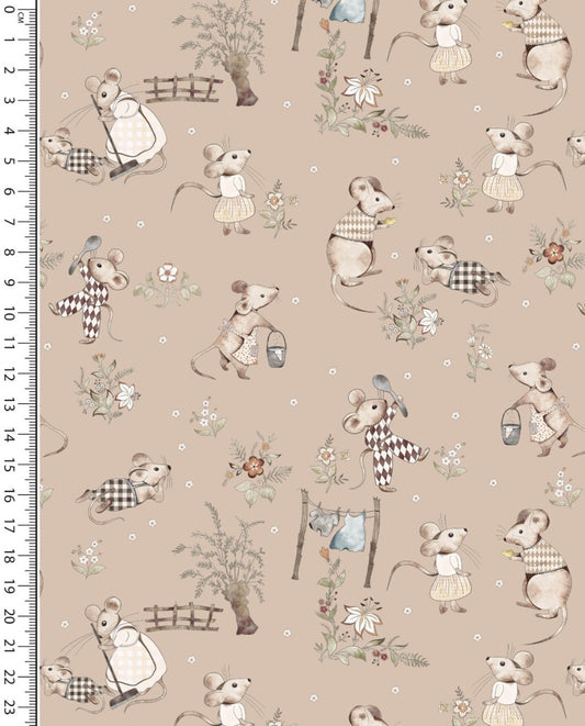 Jersey Digital Little Mouse Family : 5896 : 2352 : Beige