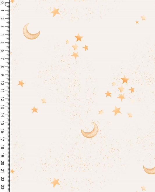 Jersey Digital Moon And Stars : 5910 : 151 : Ecru