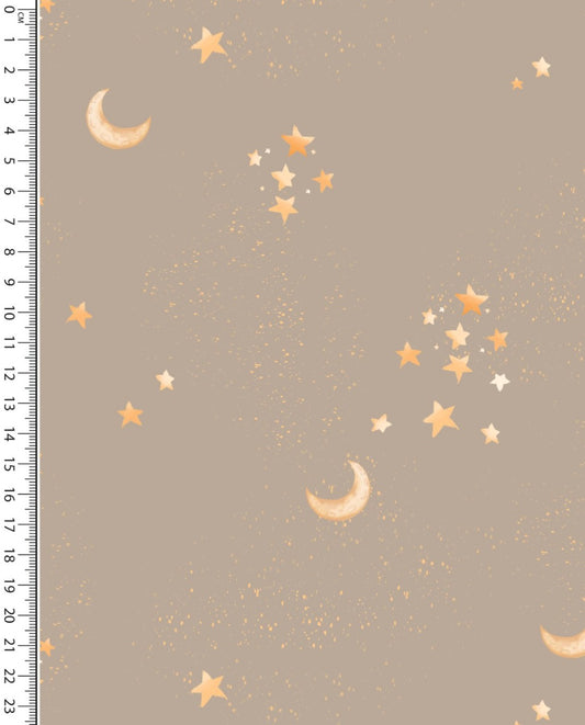Jersey Digital Moon And Stars : 5910 : 1853 : Soft Taupe