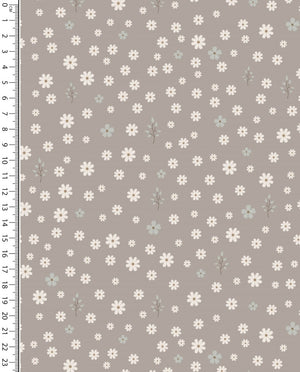 Jersey Digital Little Flowers : 5912 : 1553 : Taupe