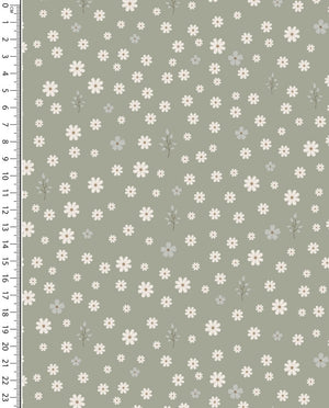 Jersey Digital Little Flowers : 5912 : 2322 : Green