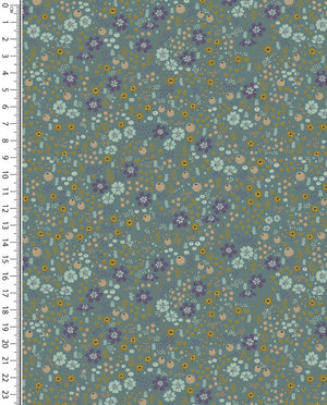 Jersey Digital Forest Flowers : 5913 : 1707 : Petrol