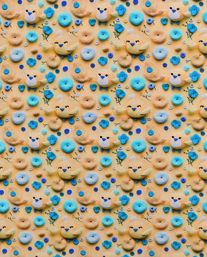 Poplin 3 D Cute Birds : 5819 : 552 : Beige