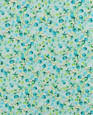 Poplin Digitaal Eucapyptus : 5829 : 6 : Petrol