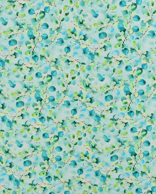 Poplin Digitaal Eucapyptus : 5829 : 6 : Petrol