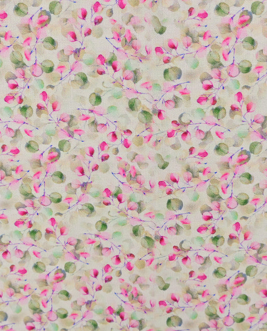 Poplin Digitaal Eucapyptus : 5829 : 1417 : Fuchsia