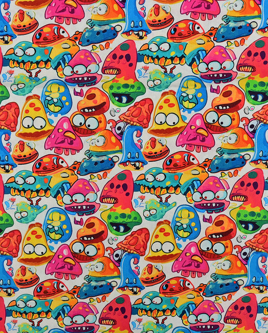 Poplin Digital Monsters : 5832 : 51 : Off White