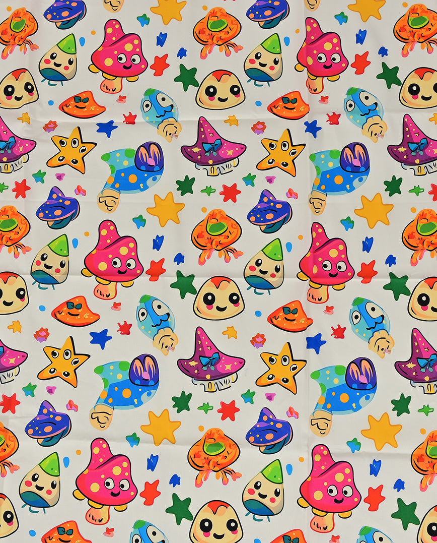 Poplin Digital Monsters : 5833 : 51 : Off White