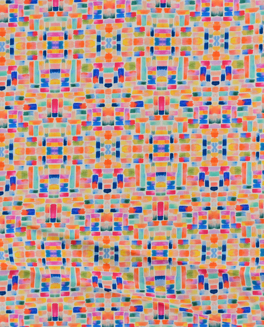 Poplin Digital Mozaiek : 5839 : 35 : Yellow