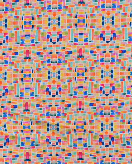 Poplin Digital Mozaiek : 5839 : 35 : Yellow