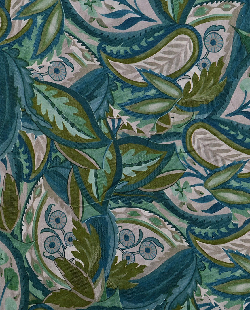 Bamboo Jersey Digital Paisley : 5880 : 1021 : Army Green