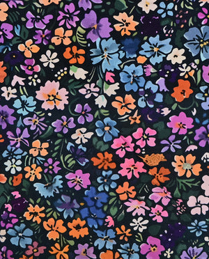 Bamboo Jersey Digital Little Flower : 5881 : 1338 : Brique