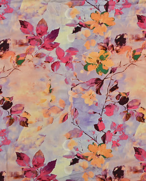 Bamboo Jersey Digital Leaves : 5878 : 1352 : Camel