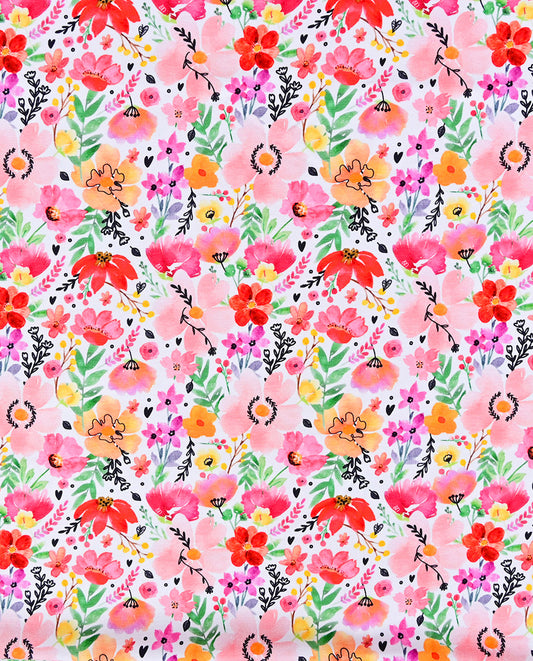 French Terry Digital Flowers : 5917 : 11 : Rose