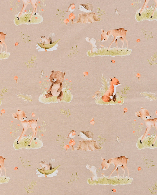 Jersey Digital Little Forest Animals : 5915 : 1853 : Soft Taupe