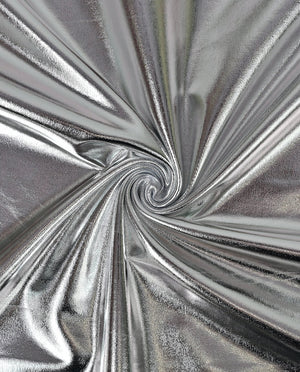 Stretch Foil Fabric : 9000 : 62 : Light Grey