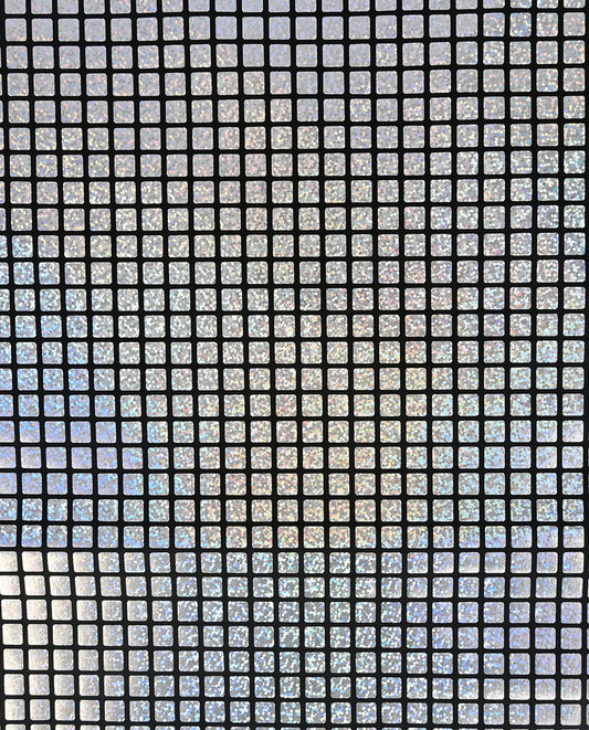 Check Hologram Foil : 5658 : 62 : Light Grey