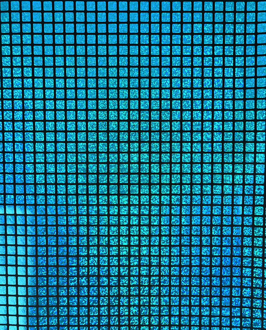 Check Hologram Foil : 5658 : 4 : Aqua