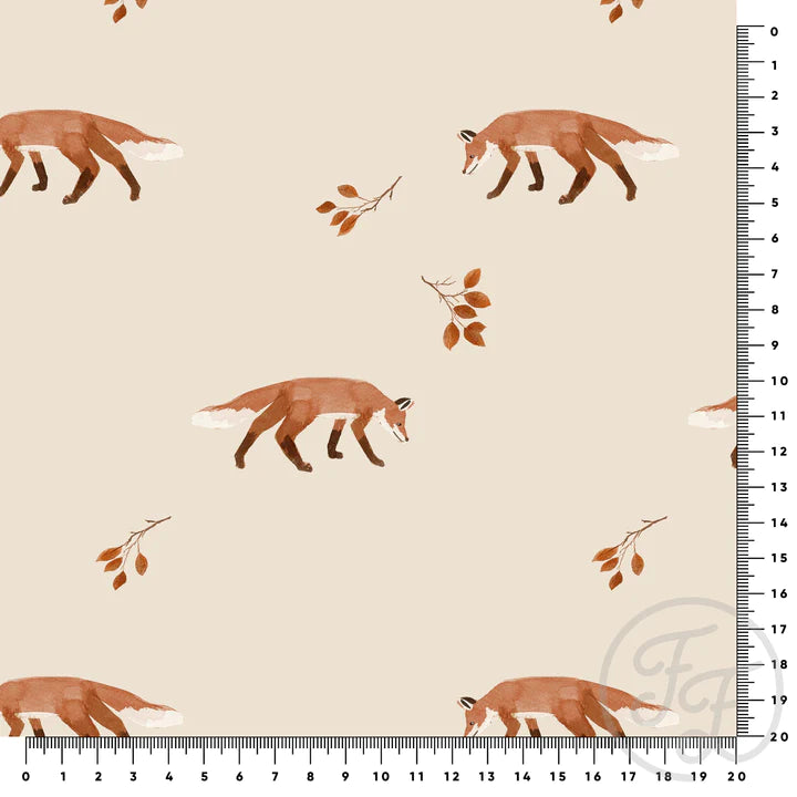 Family Fabrics | Fall Foxes | 100-1695 (by the full yard)