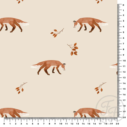 Family Fabrics | Fall Foxes | 100-1695 (by the full yard)