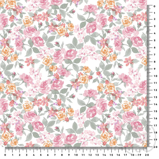 Family Fabrics | A Rose is a Rose Pink | 100-1708 (by the full yard)