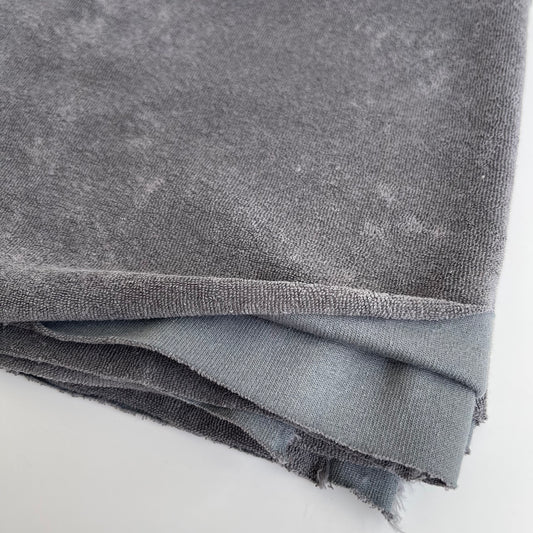 Euro Toweling | Taupe Gray | Towel French Terry "Sponge" | BY THE HALF YARD