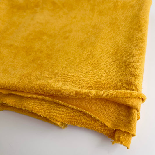 Euro Toweling | Yellow | Towel French Terry "Sponge" | BY THE HALF YARD