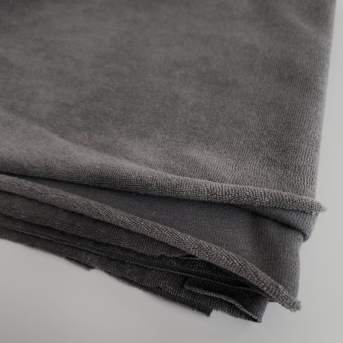Euro Toweling | Dark Gray | Towel French Terry "Sponge" | BY THE HALF YARD