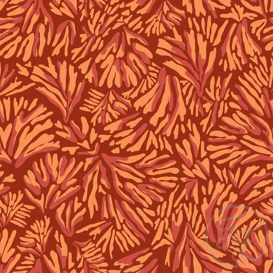 Family Fabrics | Autumn Coral (16"x16") | 110-136 (by the full yard)