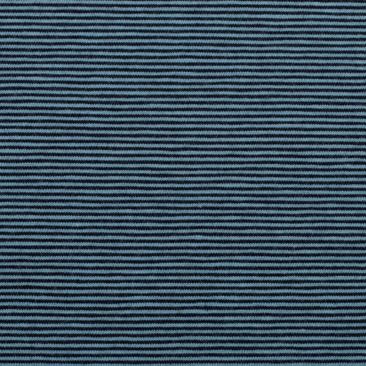 Swafing Stripes (Micro) | 154599 Dark Blue/Ice Blue | Jersey | BY THE HALF YARD