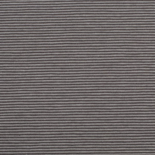 Swafing (1mm Stripes) | 183285 Light/Dark Gray | Jersey | BY THE HALF YARD