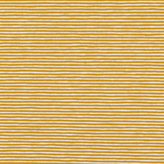 Swafing Stripes (Micro) | 314011 Yellow-Orange/White | Jersey | BY THE HALF YARD