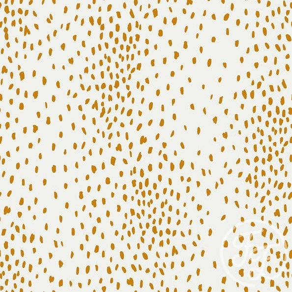 Family Fabrics | Ochre leopard 100-103 (by the full yard)