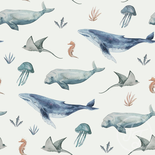 Family Fabrics | Deep Sea Life 100-108 (by the full yard)