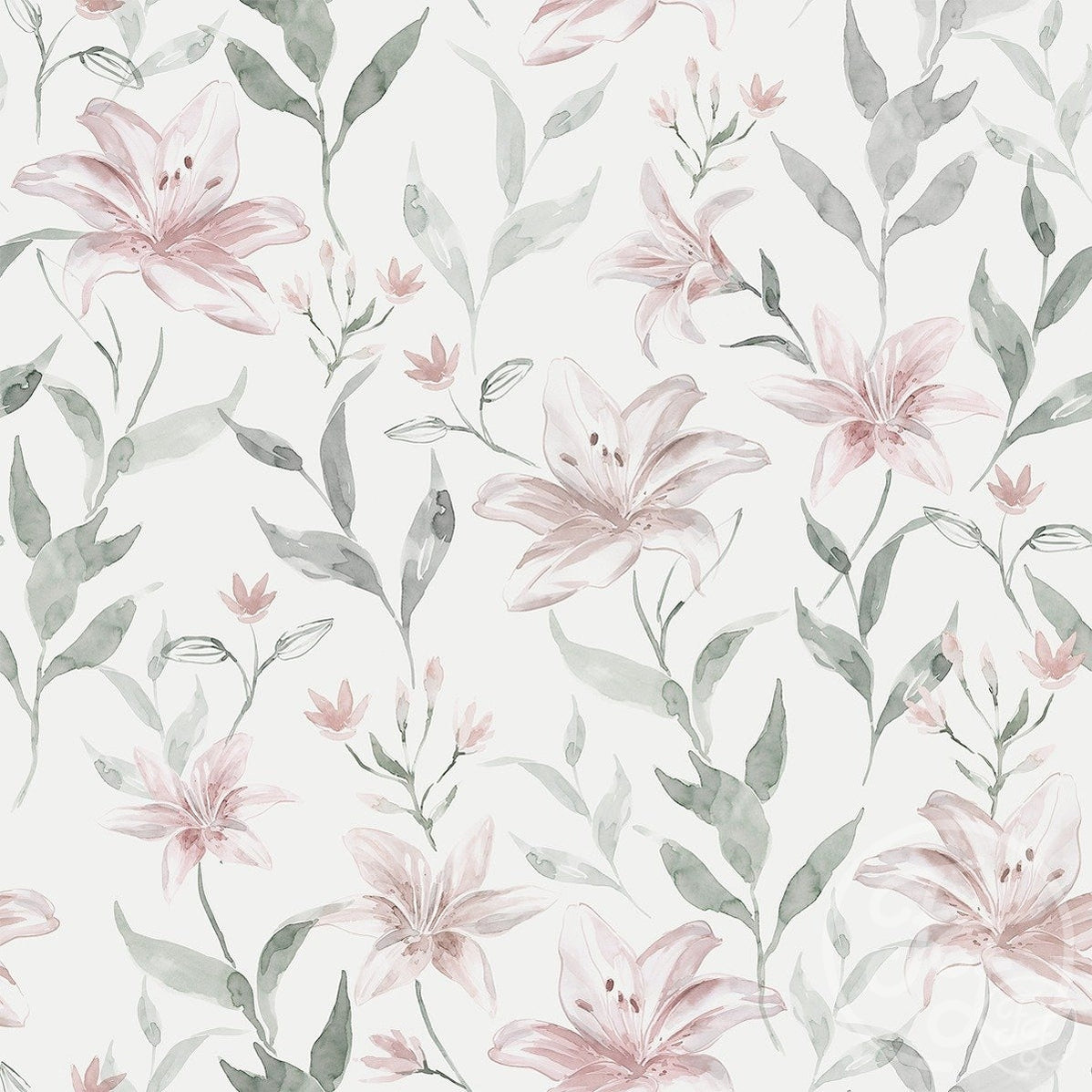 Family Fabrics | Lilies 100-1105 (by the full yard)