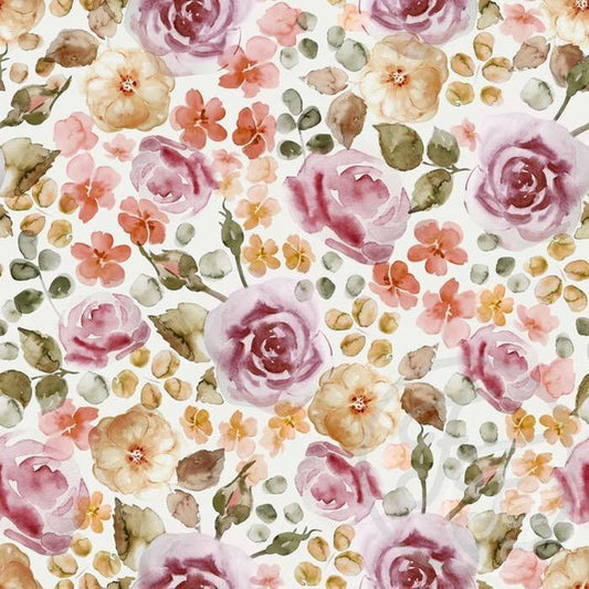 Family Fabrics | Flowers & Bees 100-1110 (by the full yard)