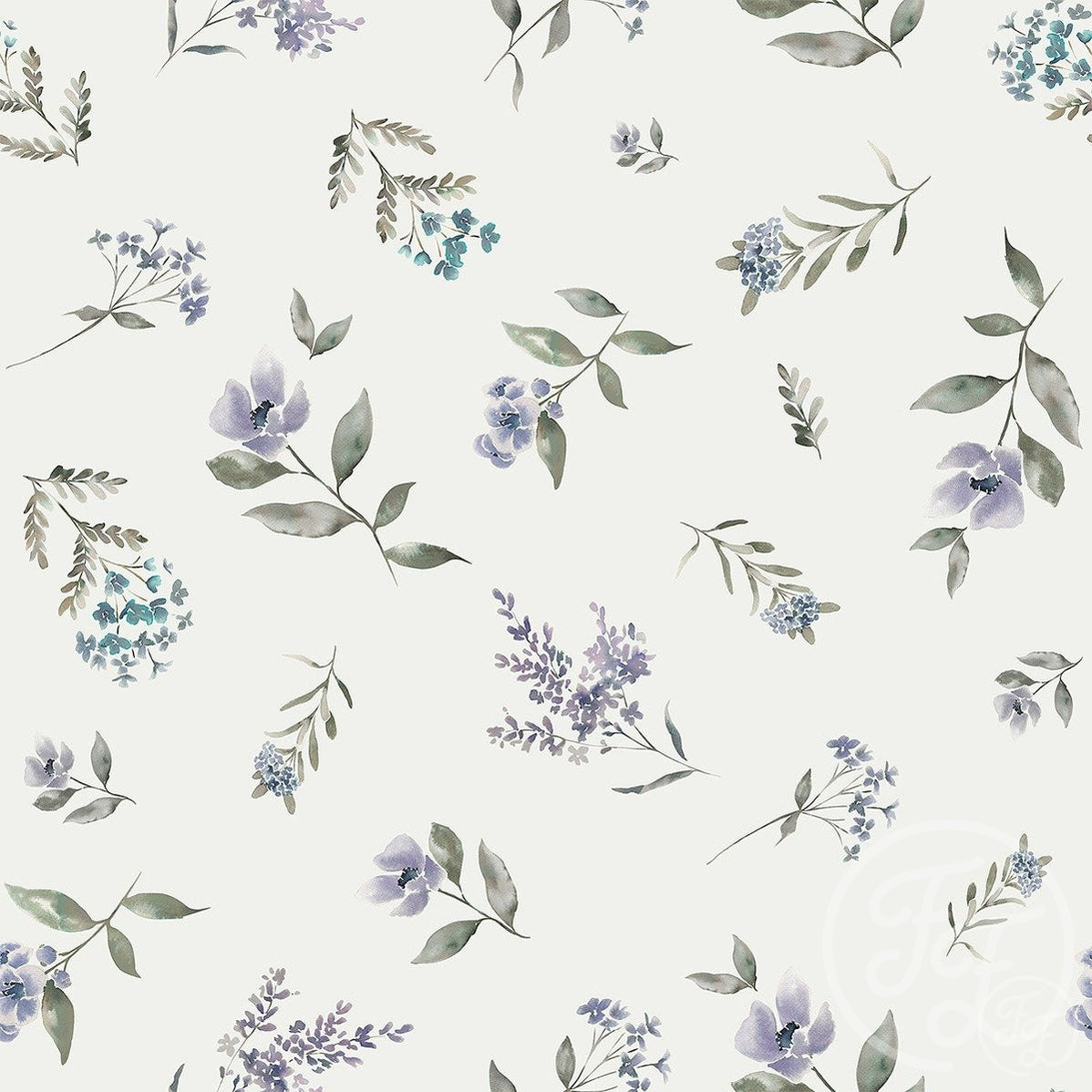 Family Fabrics | Purple Bloom 100-1115 (by the full yard)