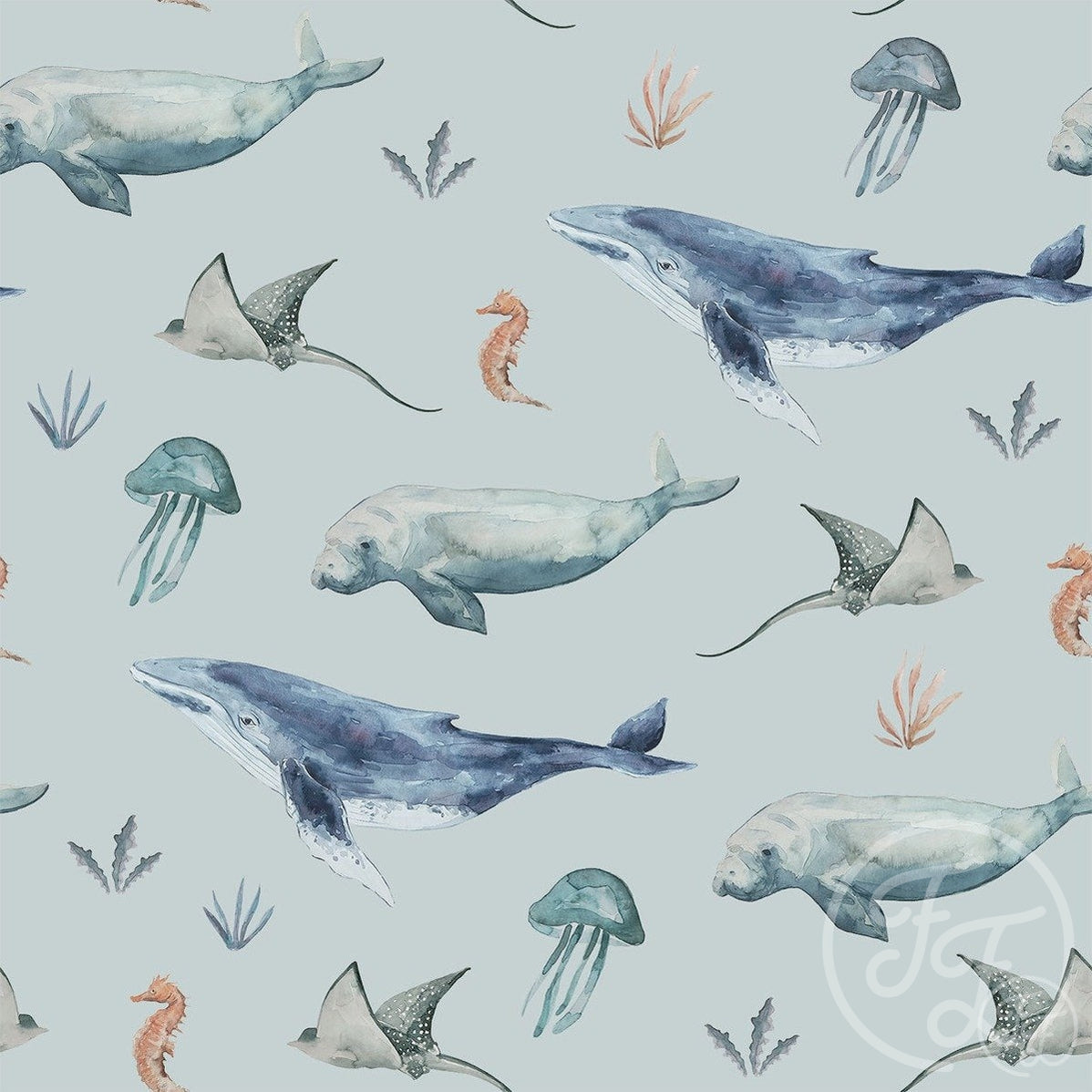 Family Fabrics | Deep Sea Life Special Edition 100-1116 (by the full yard)