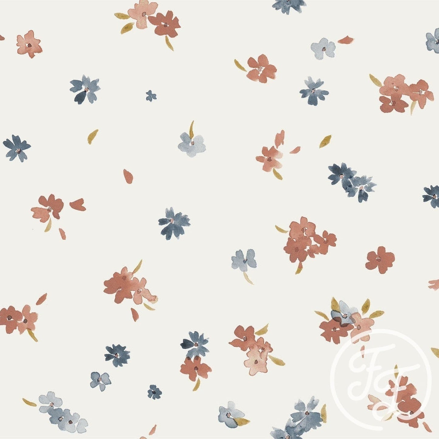 Family Fabrics | Floralmix White 100-1126 (by the full yard)