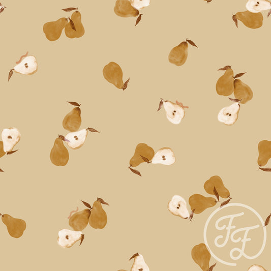 Family Fabrics | Pears Small Yellow 100-1142 (by the full yard)
