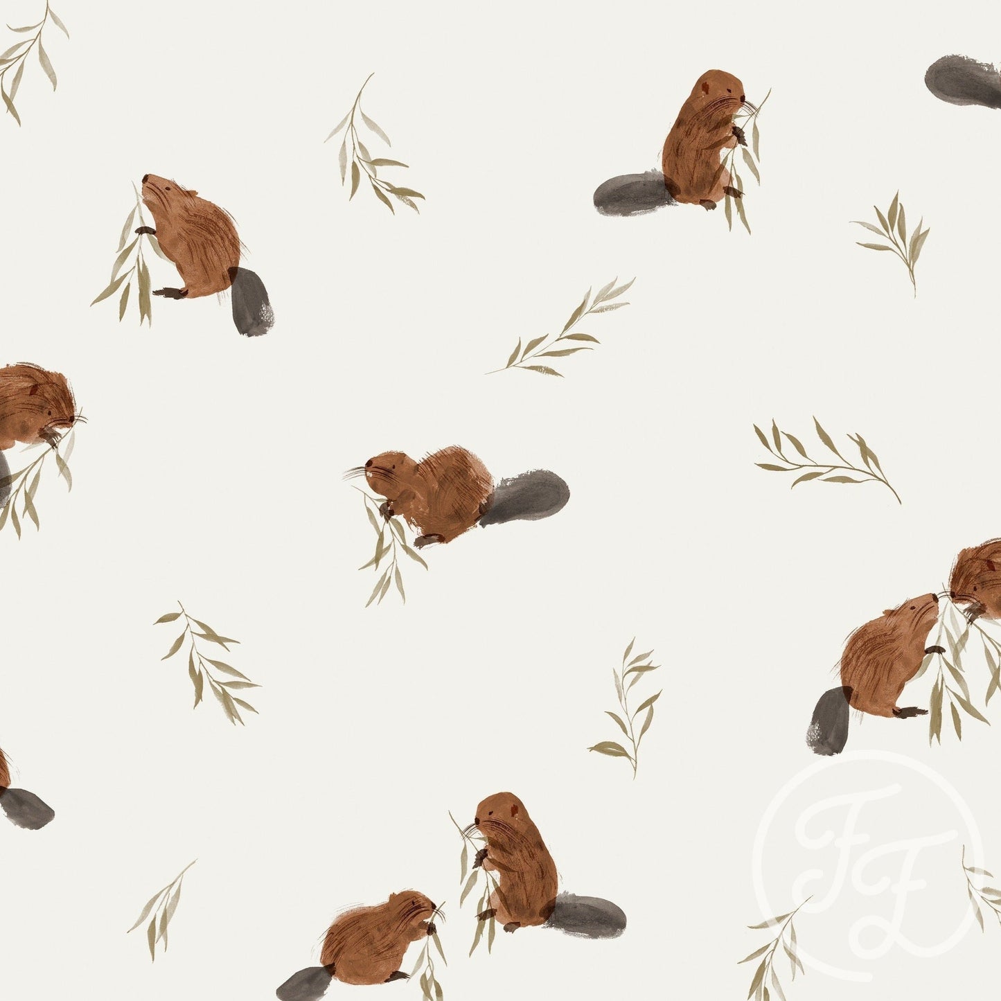 Family Fabrics | Beavers 100-1146 (by the full yard)